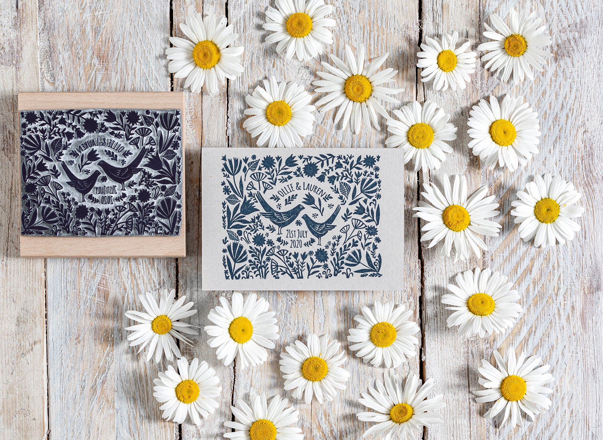 wedding rubber stamp