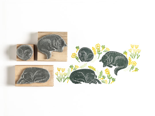 Dog Rubber Stamp, Grey Hound Stamp, Spaniel Stamp, Terrier Stamp, Labrador Stamp, Golden Retriever Stamp, Gift for Dog Lover - Noolibird