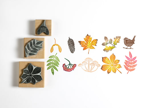 Autumn Rubber Stamps - Noolibird