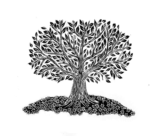 Personalised Tree Rubber Stamp - Noolibird