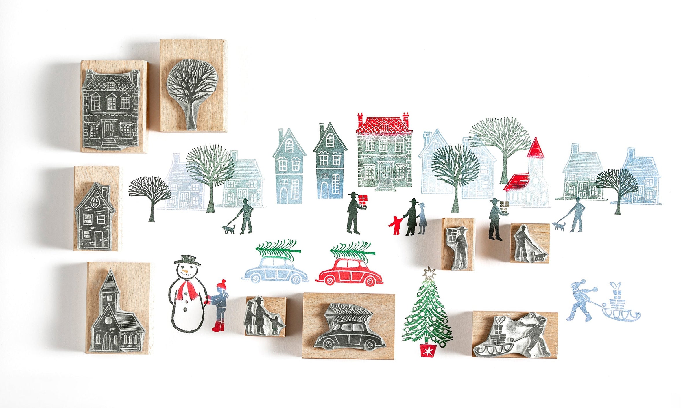 Christmas rubber stamps | stamps for christmas card making | christmas handmade crafts
