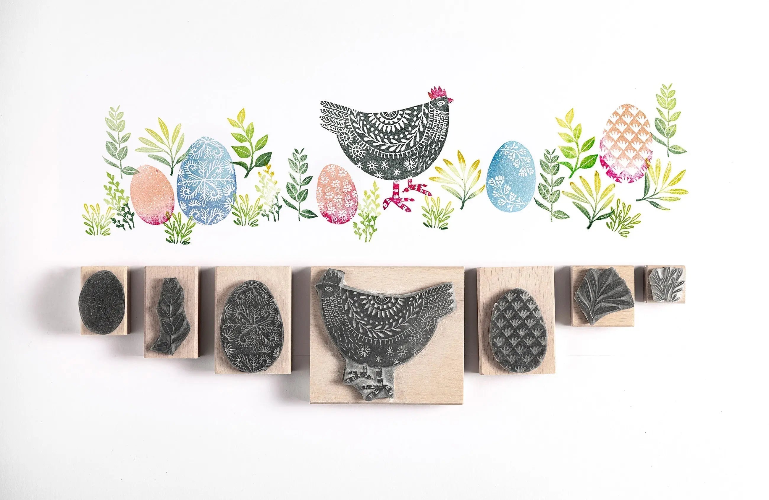 Easter Rubber Stamps for Cards & Spring Crafts | Noolibird