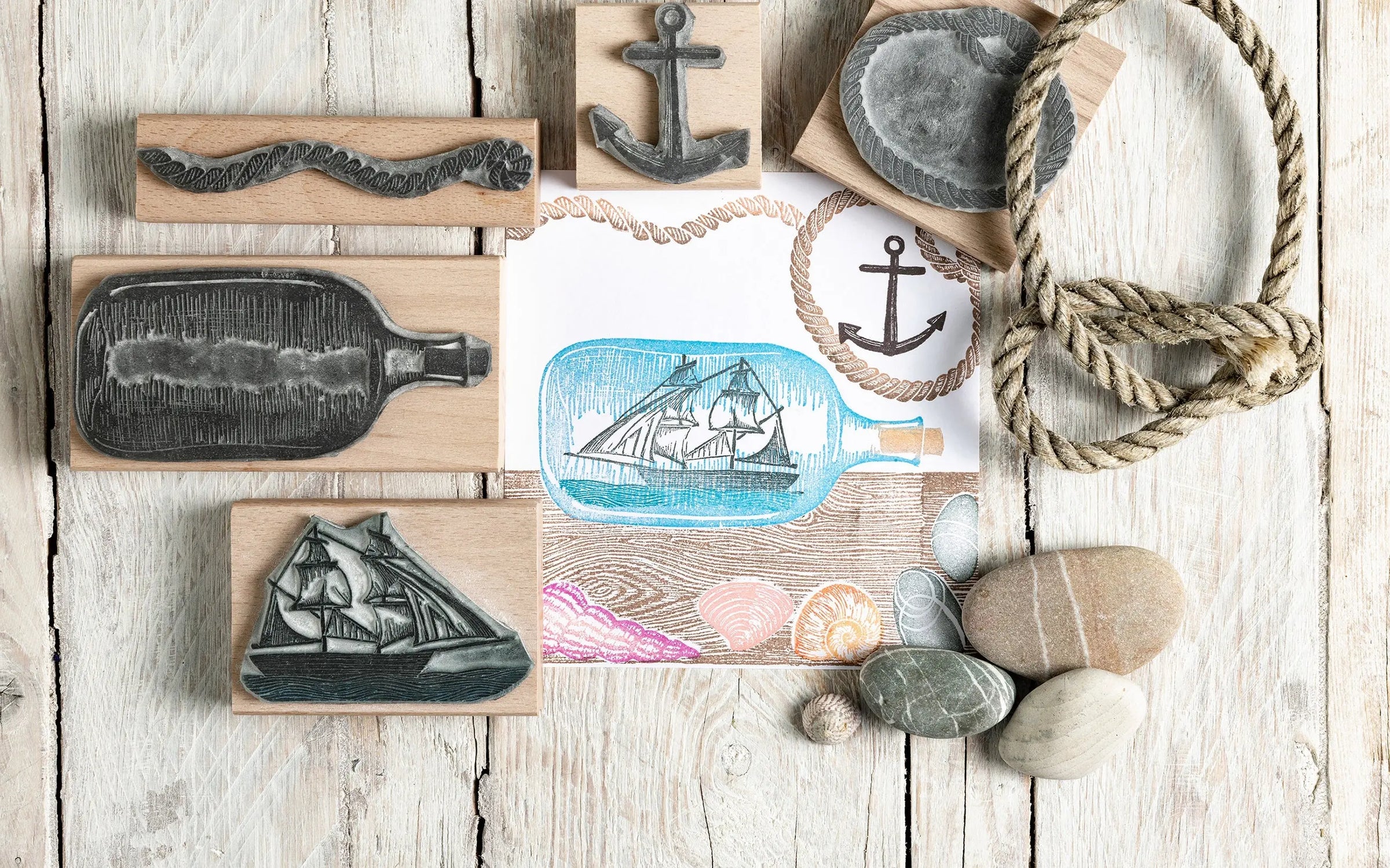 Ocean Rubber Stamps, Sea Stamps, Summer Card making Stamps, sea life rubber stamps, seashell stamp, sea rubber stamp