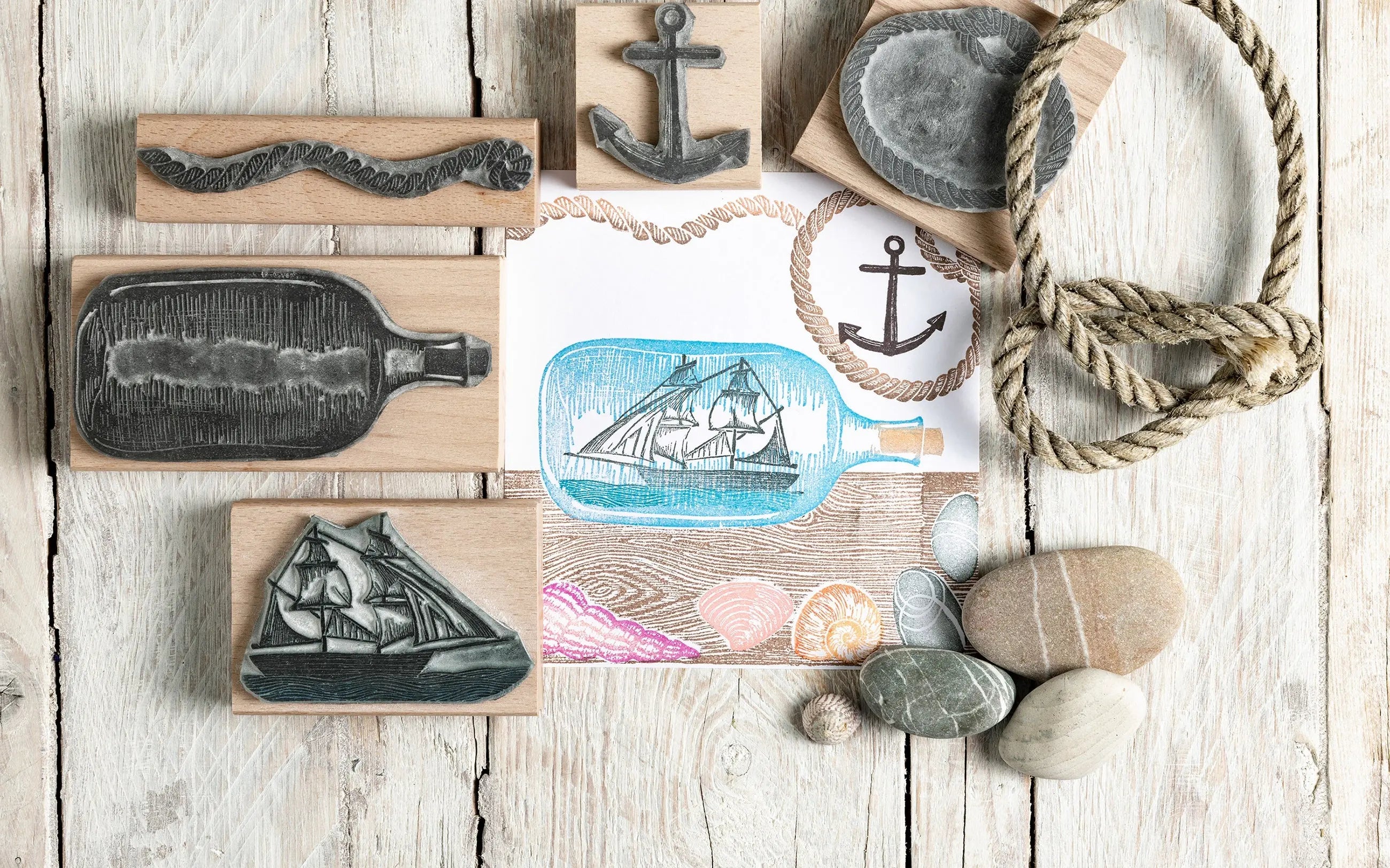 Ocean Rubber Stamps, Sea Stamps, Summer Card making Stamps, sea life rubber stamps, seashell stamp, sea rubber stamp