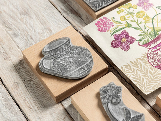 Favourite Spring Flowers, Flower  and Jug Stamps for Cardmaking and Nature Journaling Noolibird