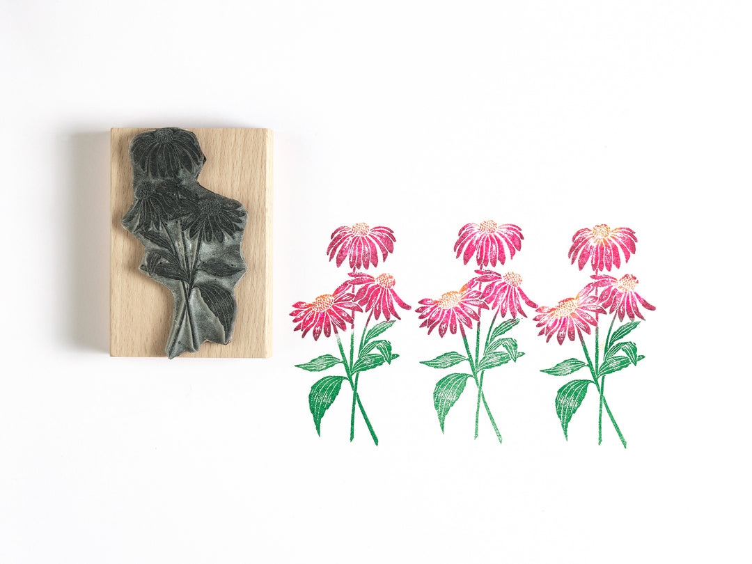 Butterfly Garden Flowers Rubber Stamps for Card making and Craft Stamping Gifts for Gardeners - Noolibird