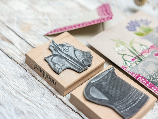 Snowdrops and Crocuses with Jug Stamps
