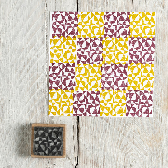 Tile Rubber Stamps, Decorative Tiles, Craft Gift - Noolibird
