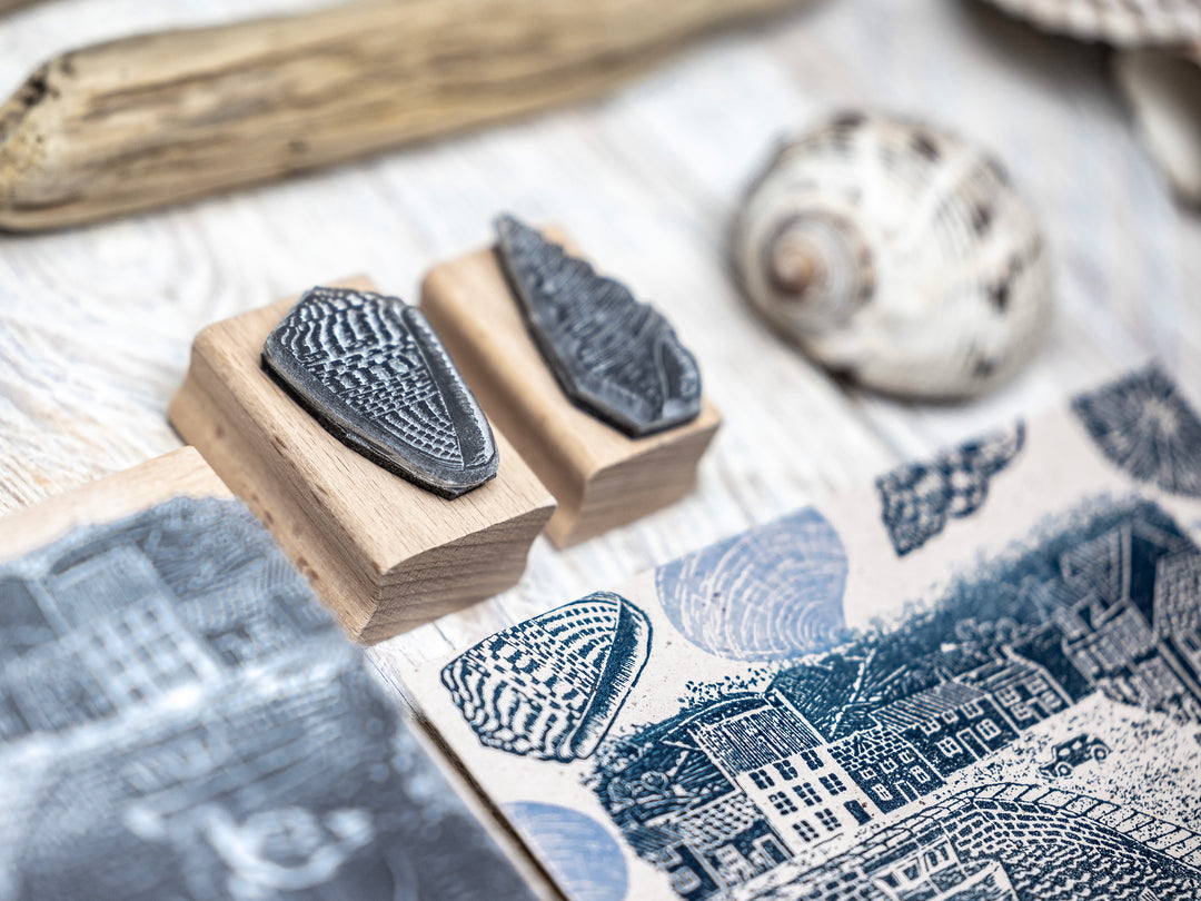 Shell Rubber Stamps for Craft and Card making, Scrapbooking and Journals