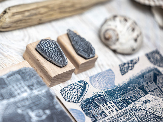 Shell Rubber Stamps for Craft and Card making, Scrapbooking and Journals