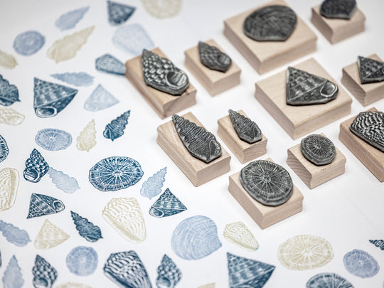 Shell Rubber Stamps for Craft and Card making, Scrapbooking and Journals