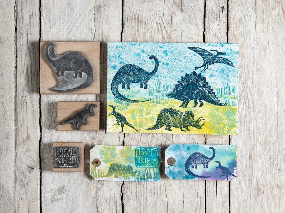 Dinosaurs Stamps, Rubber Stamps Dinosaurs, Craft Gift  for boys, Diplodocus Stamp, Tyrannosaurus rex stamp, Stegosaurus Stamp. - Noolibird
