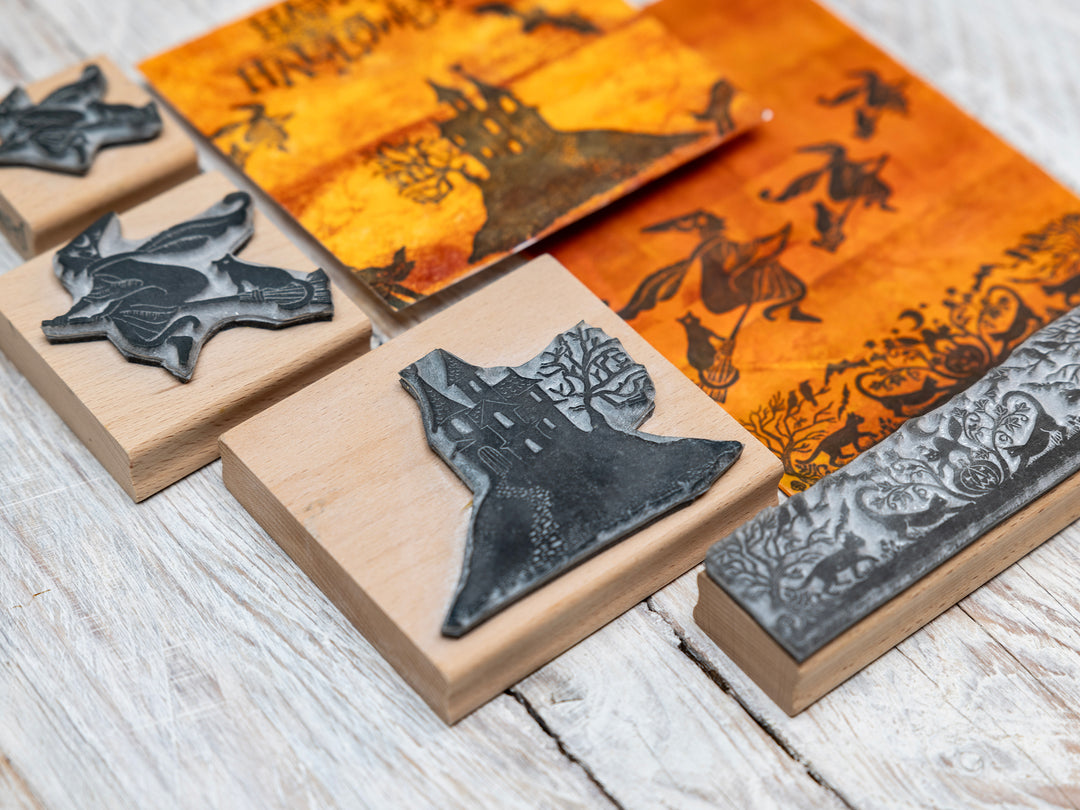 Halloween Stamps for Paper Craft and Card making Halloween Craft Gift, DIY Halloween Craft for Kids - Noolibird