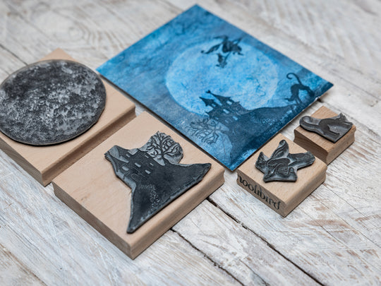 Halloween Stamps for Paper Craft and Card making Halloween Craft Gift, DIY Halloween Craft for Kids - Noolibird
