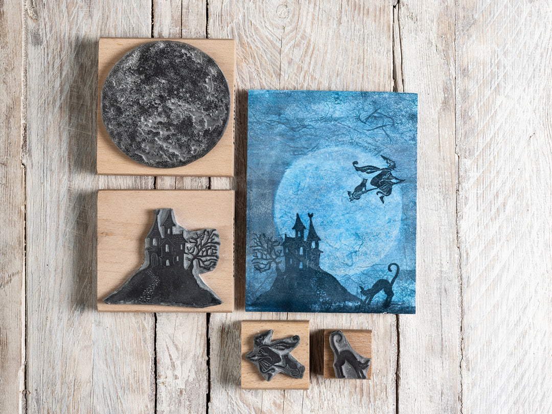 Halloween Stamps for Paper Craft and Card making Halloween Craft Gift, DIY Halloween Craft for Kids - Noolibird