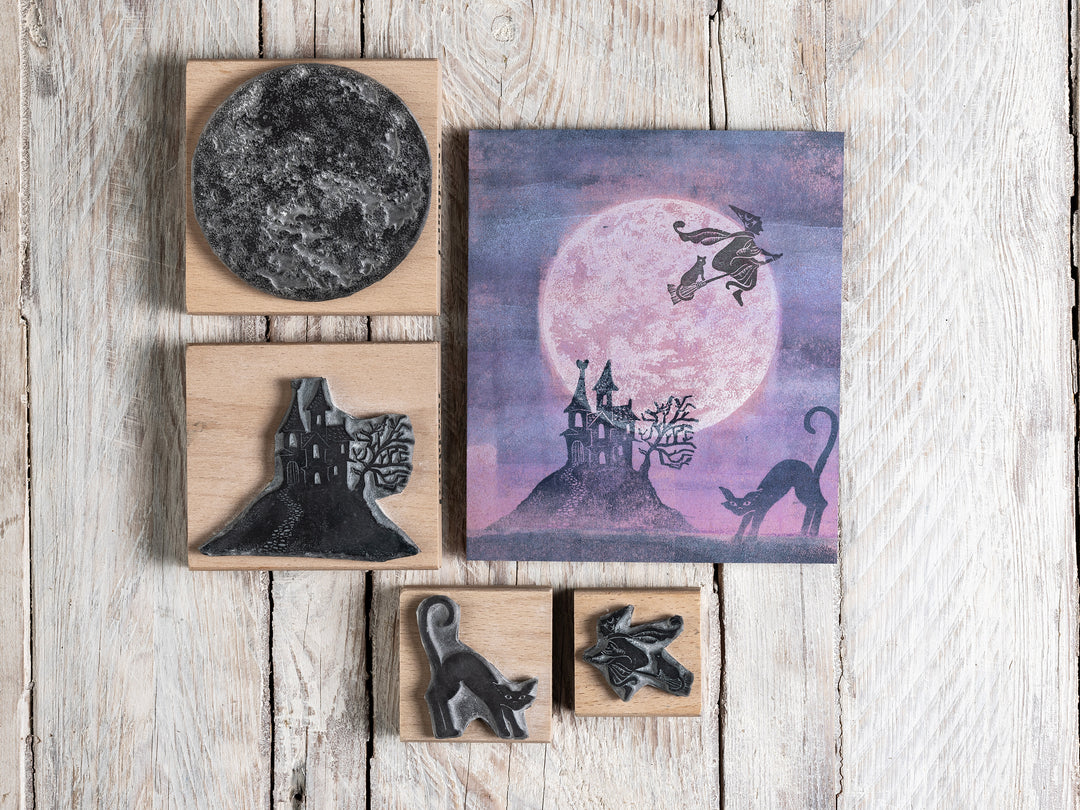 Halloween Stamps for Paper Craft and Card making Halloween Craft Gift, DIY Halloween Craft for Kids - Noolibird