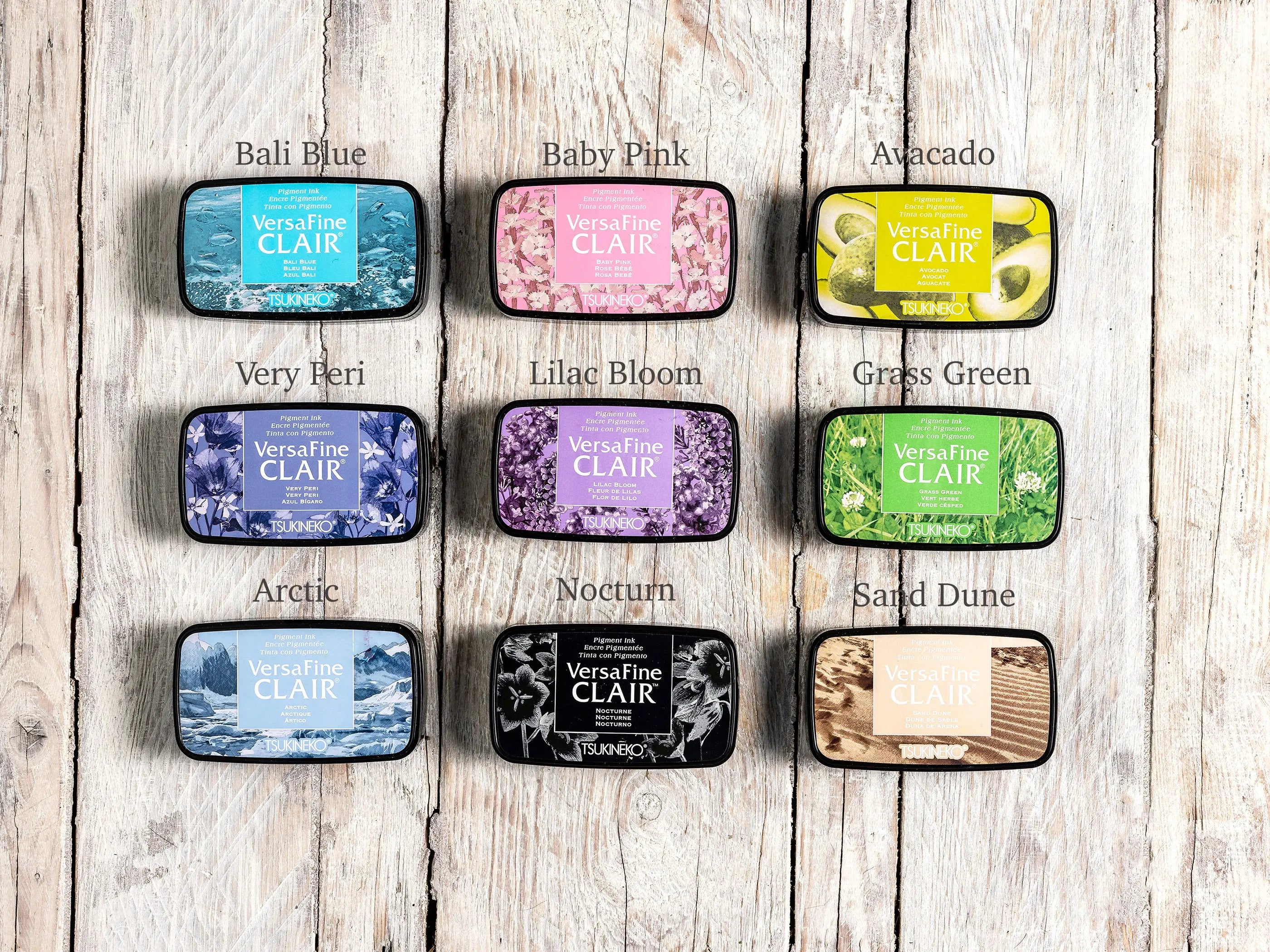 Versafine Clair ink pads new colours by Noolibird — fine detail rubber stamping and card making