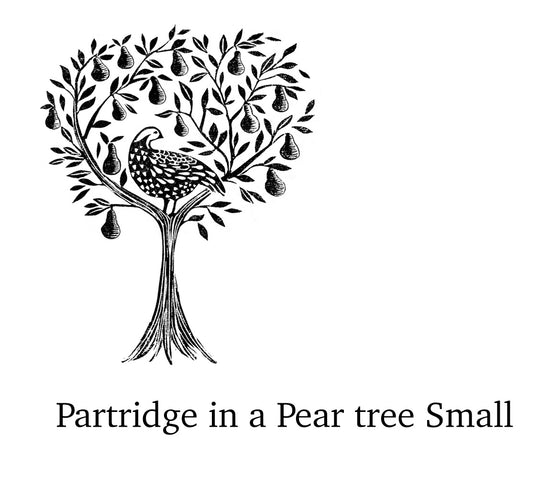 Partridge in a Pear Tree Stamp, Stamp for Christmas Card making, Christmas Craft, DIY Christmas Card Stamp - Noolibird