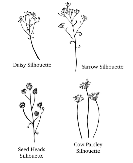 Mystical Hare in the Moonlight, Circular Stamp, Winter Landscape Stamp