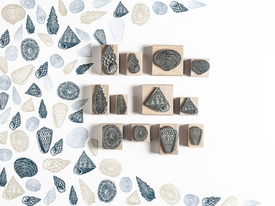 Shell Rubber Stamps for Craft and Card making, Scrapbooking and Journals