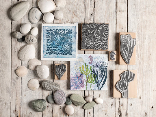 Mermaid Rubber Stamp