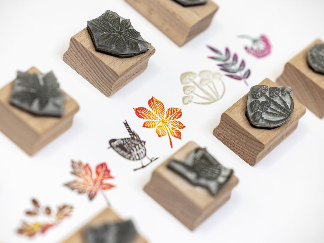 Tiny Autumn Leaves Rubber Stamps – Fall Crafting, Cardmaking & Journaling
