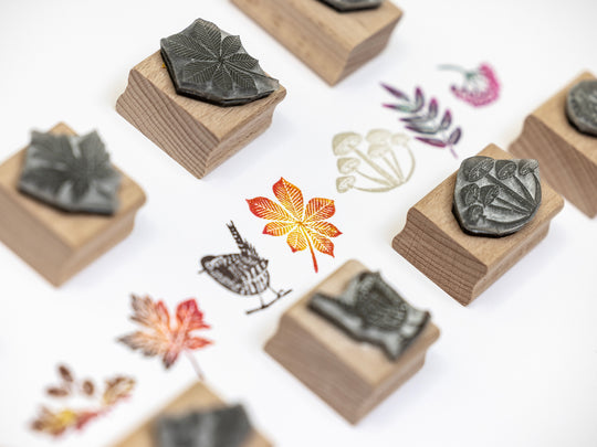 Tiny Autumn Leaves Rubber Stamps – Fall Crafting, Cardmaking & Journaling