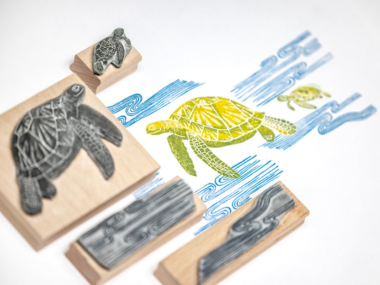 Turtle Rubber Stamps - Noolibird