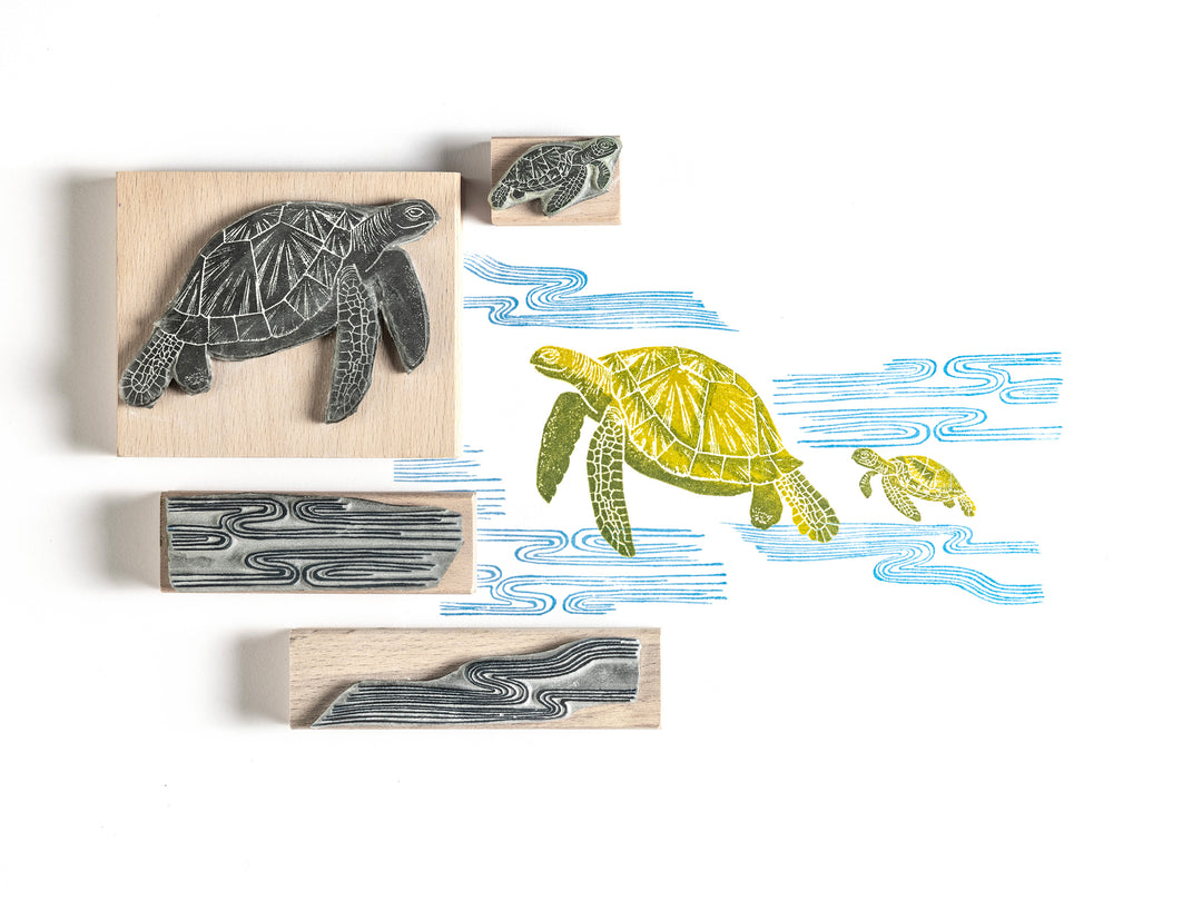 Turtle Rubber Stamps - Noolibird