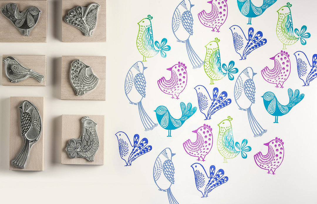 Betty Bird Rubber Stamp - Noolibird