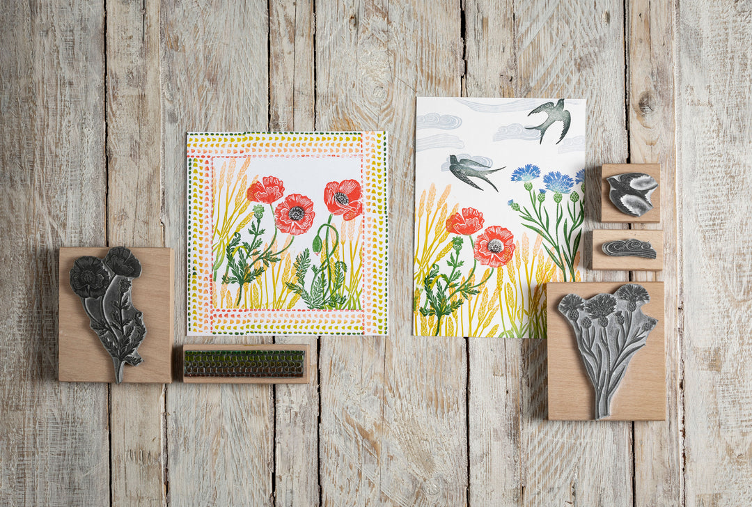 Summer Meadow Rubber Stamp Collection - Noolibird