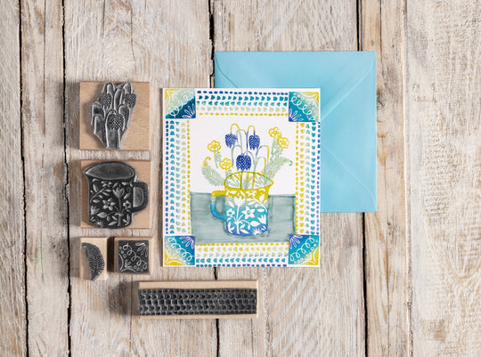 Doodle Pattern Rubber Stamps - Noolibird