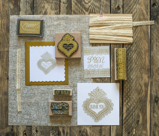 Personalised Mexican Heart Stamp - Noolibird