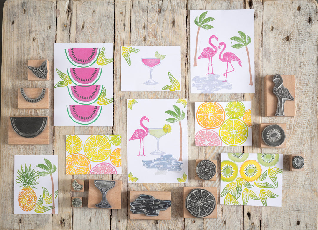 Melon Rubber Stamp - Noolibird