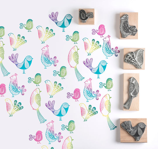 Betty Bird Rubber Stamp - Noolibird