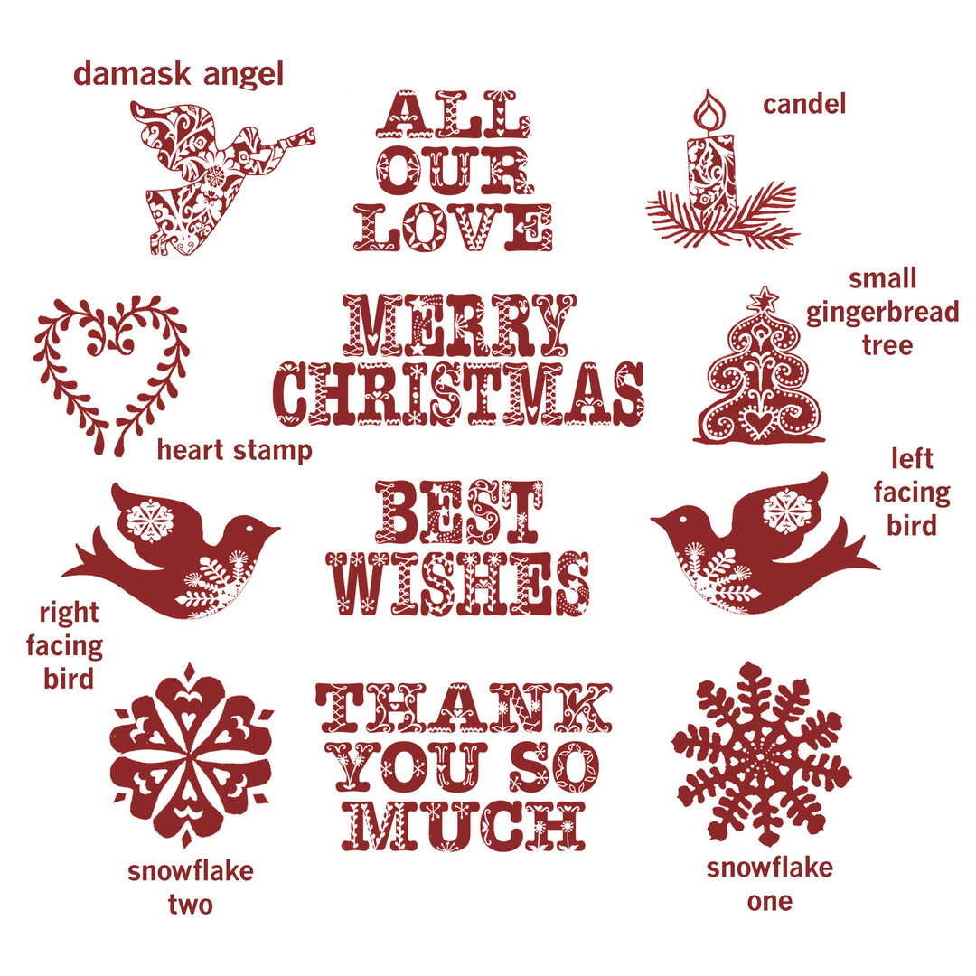 Small Christmas Stamps - Noolibird