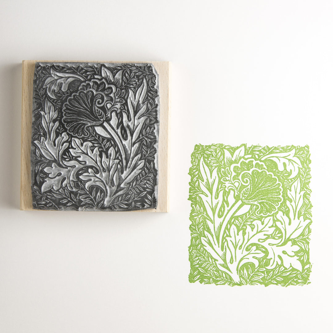 Pre- Raphaelite Flower Rubber Stamp - Noolibird