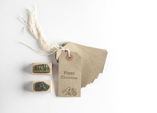 With Love Gift Tag Rubber Stamp - Noolibird