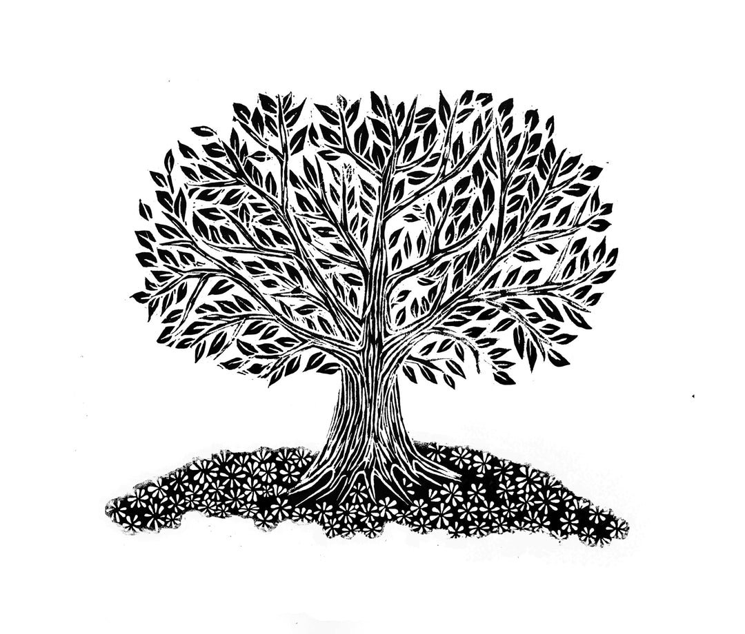Personalised Tree Rubber Stamp - Noolibird